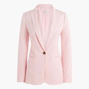 J. Crew Pink Linen Blazer